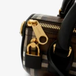 Mini Check Bowling Bag - Image 4