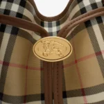 Small Check Bucket Bag - Image 2