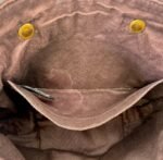 HERMES Cabas Chennai PM Bronze Tote Bag Herringbone Canvas Leather Handbag - Image 6