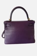 Hermes Kelly II Retourne 28 Taurillon Clemence Ultraviolet GHW - Image 2