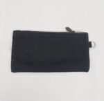 HERMES Valparaiso Long PM Handbag Toile Chevron Leather Black w/Pouch