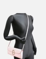 Hermes Chaine d'Ancre To Go Wallet Mini Shoulder Bag Leather Rose Darling - Image 5
