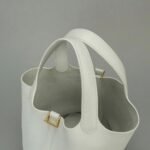 Hermes Picotin Lock PM
Handbag Bucket Bag White Clemence Leather Y Stamp - Image 4