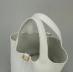 Hermes Picotin Lock PM
Handbag Bucket Bag White Clemence Leather Y Stamp - Image 3